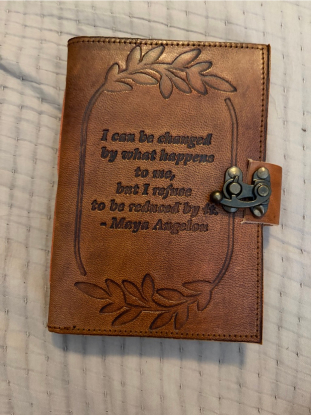 Unbranded Brown Leather Journal Notebook One Size